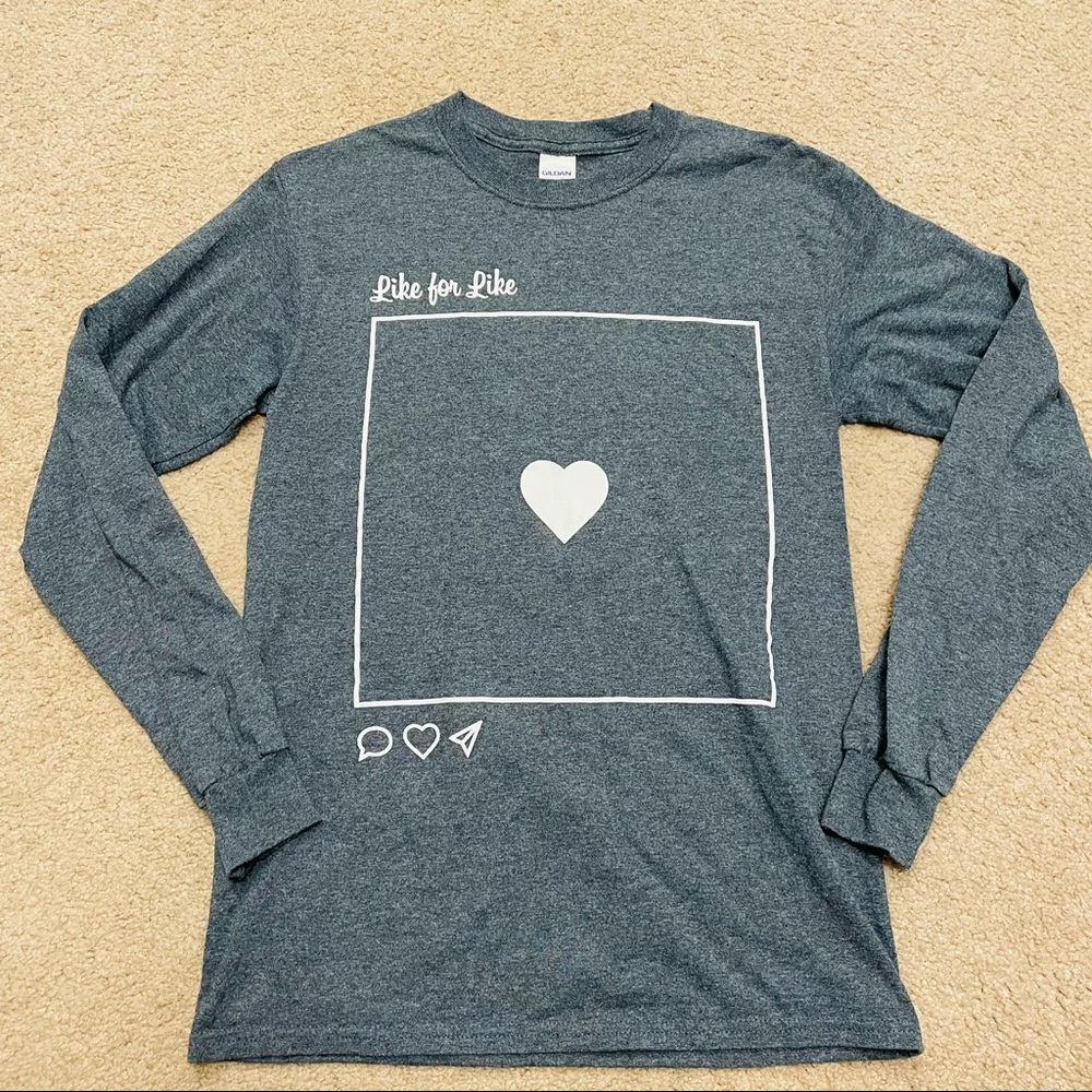Unused Womens (S) Like for Like, Gray  L/S T-Shirt
